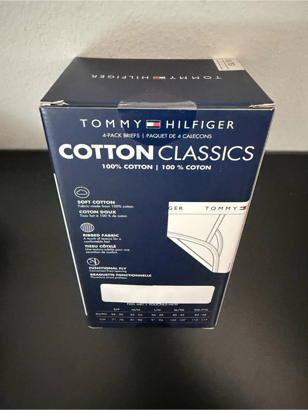 Tommy Hilfiger White Cotton Briefs 4-Pack - Classic Logo Waistband
